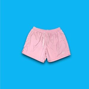 Nike sportswear woven flow lined shorts pink mens XL